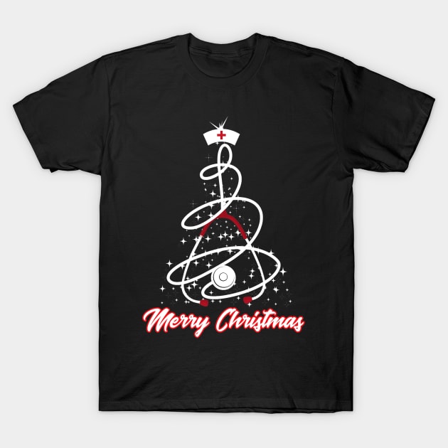 Merry Christmas Nurse Yuletide Practitioners Cute T-Shirt by anosek1993